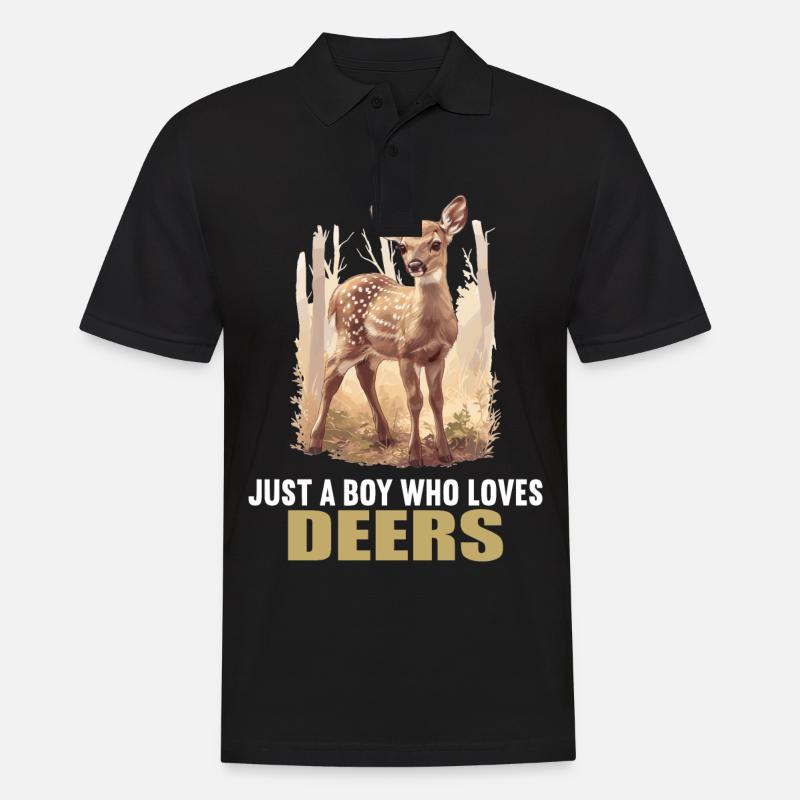 Cerf Cerf - Polo Homme - noir