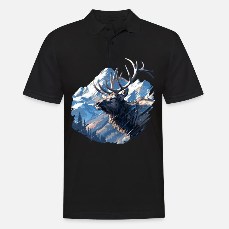 Moose Moose - Men's Polo Shirt - black