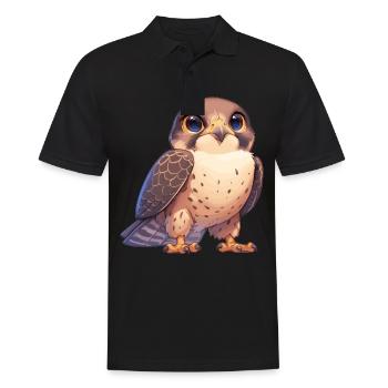Falken Falke - Männer Poloshirt - Schwarz - Vorne - Kai (181cm)