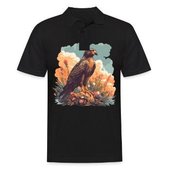 Falken Falke - Männer Poloshirt - Schwarz - Vorne - Kai (181cm)