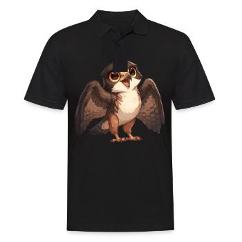 Falken Falke - Männer Poloshirt - Schwarz - Vorne - Kai (181cm)
