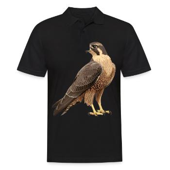Falken Falke - Männer Poloshirt - Schwarz - Vorne - Kai (181cm)