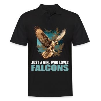 Falken Falke - Männer Poloshirt - Schwarz - Vorne - Kai (181cm)