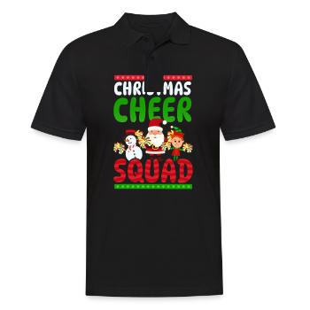 Christmas Cheerleader Christmas Cheer Squad - Men's Polo Shirt - black - Front - Kai (181cm)