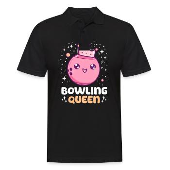 Bowling Bowling Königin - Männer Poloshirt - Schwarz - Vorne - Kai (181cm)