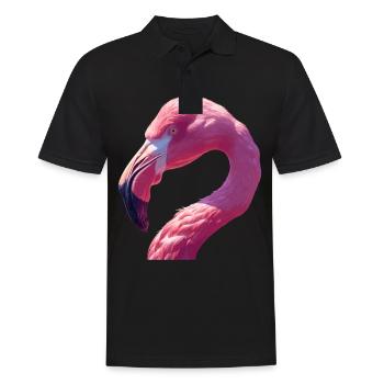 Flamingos Flamingo - Männer Poloshirt - Schwarz - Vorne - Kai (181cm)