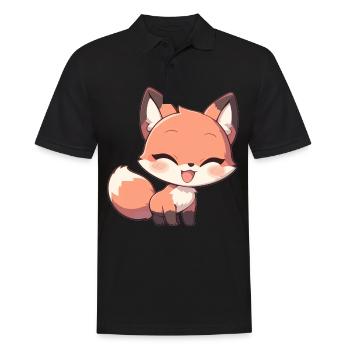 Foxes Fox - Men's Polo Shirt - black - Front - Kai (181cm)