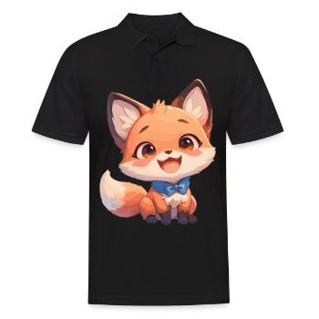 Foxes Fox - Men's Polo Shirt - black - Front - Kai (181cm)