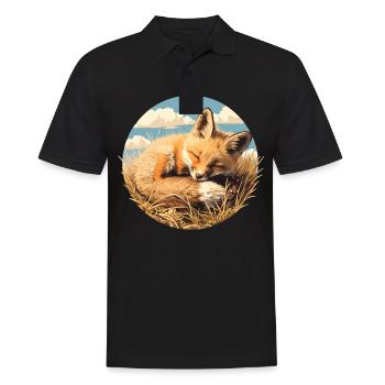 Foxes Fox - Men's Polo Shirt - black - Front - Kai (181cm)