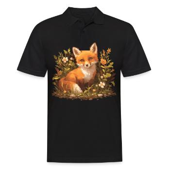 Foxes Fox - Men's Polo Shirt - black - Front - Kai (181cm)