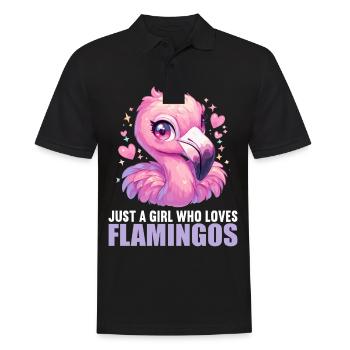 Flamingos Flamingo - Männer Poloshirt - Schwarz - Vorne - Kai (181cm)