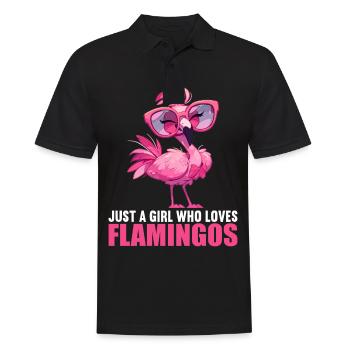 Flamingos Flamingo - Men's Polo Shirt - black - Front - Kai (181cm)