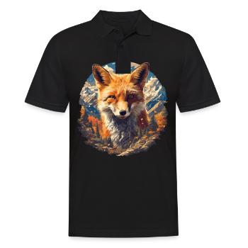 Foxes Fox - Men's Polo Shirt - black - Front - Kai (181cm)