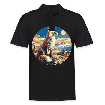 Foxes Fox - Men's Polo Shirt - black - Front - Kai (181cm)