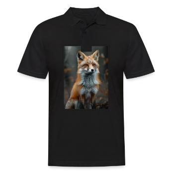 Foxes Fox - Men's Polo Shirt - black - Front - Kai (181cm)