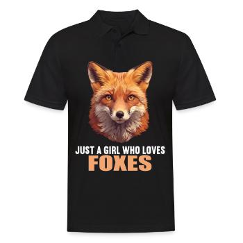 Foxes Fox - Men's Polo Shirt - black - Front - Kai (181cm)