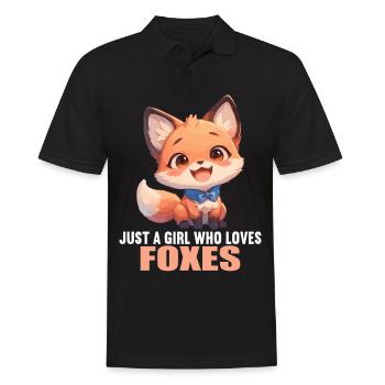 Foxes Fox - Men's Polo Shirt - black - Front - Kai (181cm)