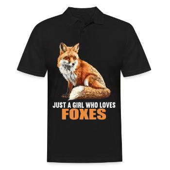 Foxes Fox - Men's Polo Shirt - black - Front - Kai (181cm)