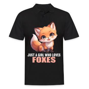 Foxes Fox - Men's Polo Shirt - black - Front - Kai (181cm)