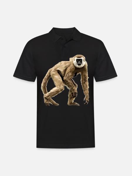 Gibbons Gibbon - Men's Polo Shirt - black