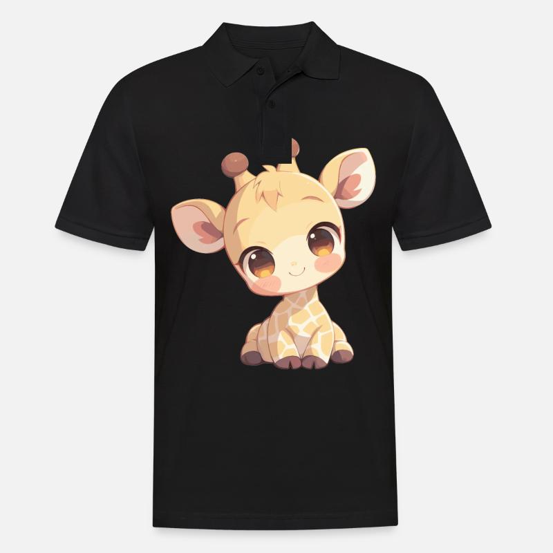 Giraffes Giraffe - Men's Polo Shirt - black