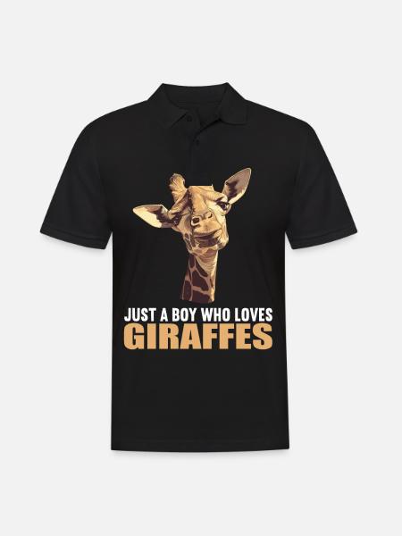Giraffes Giraffe - Men's Polo Shirt - black