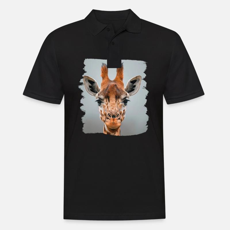 Giraffes Giraffe - Men's Polo Shirt - black