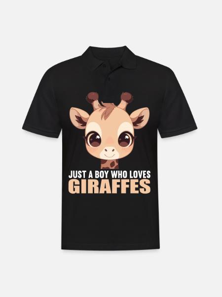 Giraffes Giraffe - Men's Polo Shirt - black