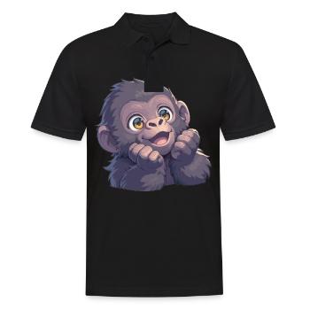 Gorillas Gorilla - Men's Polo Shirt - black - Front - Kai (181cm)