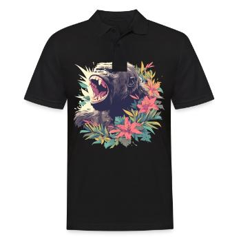 Gorillas Gorilla - Men's Polo Shirt - black - Front - Kai (181cm)