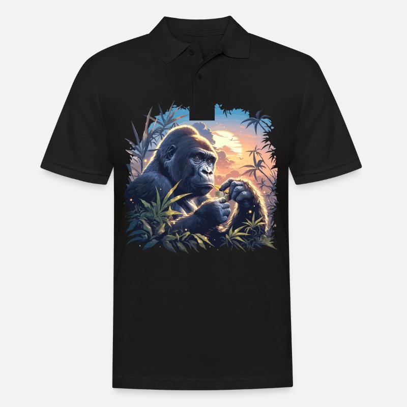 Gorillas Gorilla - Men's Polo Shirt - black