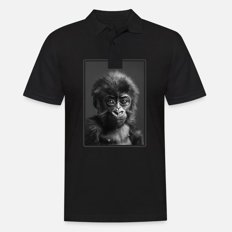 Gorilles Gorilles - Polo Homme - noir