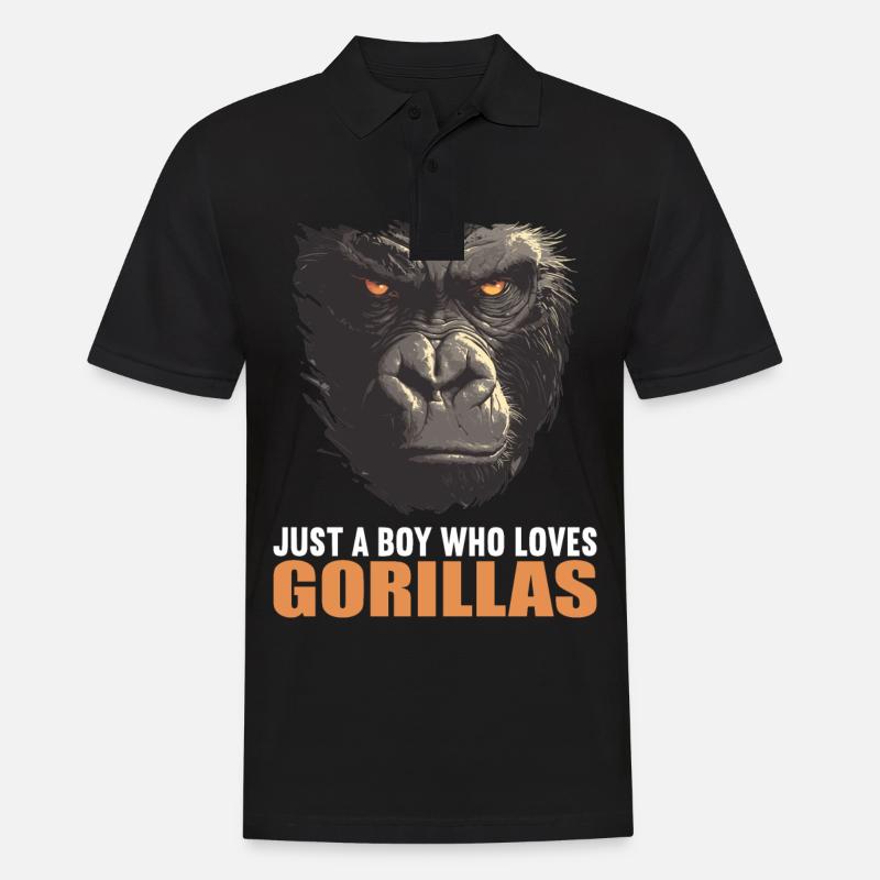 Gorillas Gorilla - Men's Polo Shirt - black