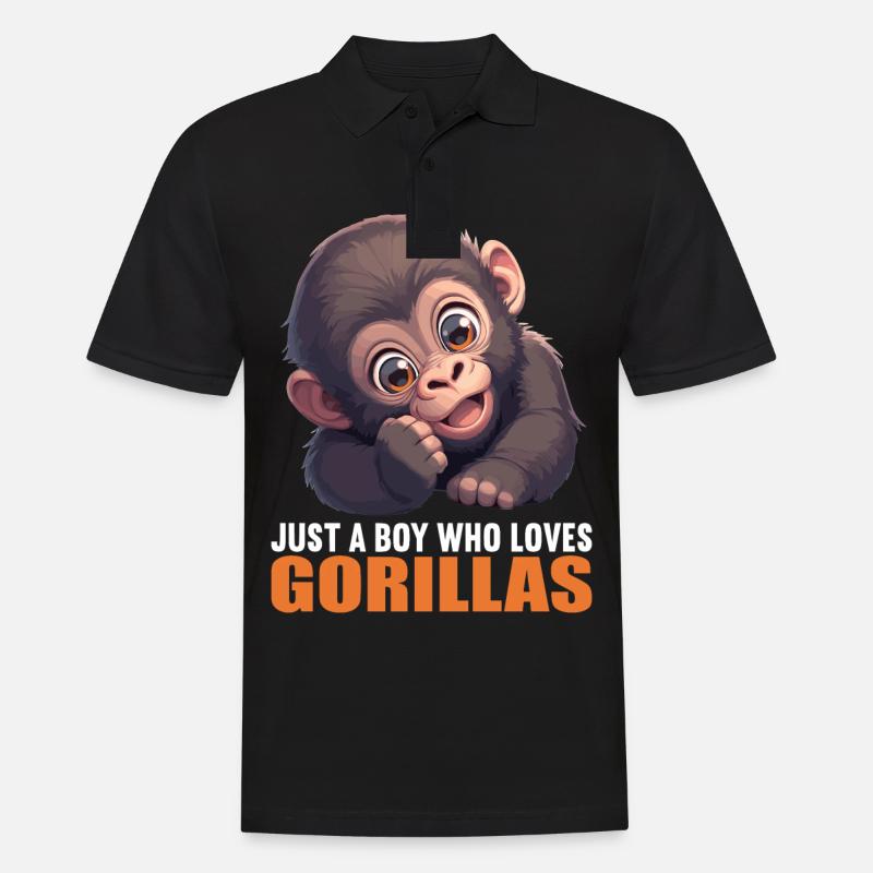 Gorilles Gorilles - Polo Homme - noir