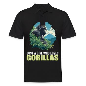 Gorillas Gorilla - Men's Polo Shirt - black - Front - Kai (181cm)