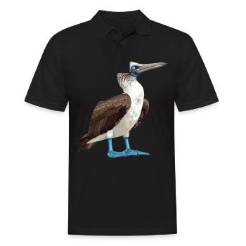 Blue-footed booby - Men's Polo Shirt - black - Front - Kai (181cm)