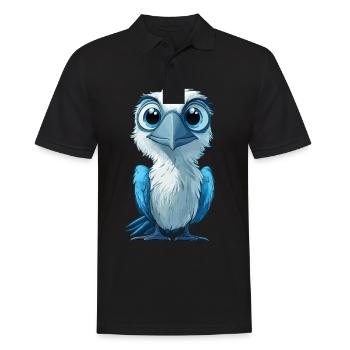 Blue-footed booby - Men's Polo Shirt - black - Front - Kai (181cm)