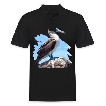Blue-footed booby - Men's Polo Shirt - black - Front - Kai (181cm)