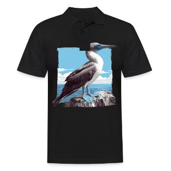 Blue-footed booby - Men's Polo Shirt - black - Front - Kai (181cm)