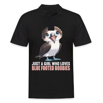 Blue-footed booby - Men's Polo Shirt - black - Front - Kai (181cm)
