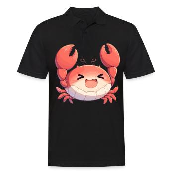 Crab Crab - Men's Polo Shirt - black - Front - Kai (181cm)