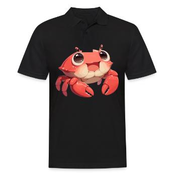 Crab Crab - Men's Polo Shirt - black - Front - Kai (181cm)