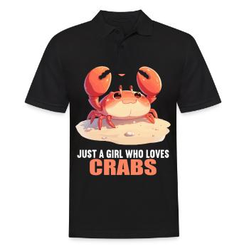 Krabbe Krabben - Männer Poloshirt - Schwarz - Vorne - Kai (181cm)