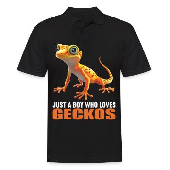 Geckos Geckos - Polo Homme - noir - Devant - Kai (181cm)