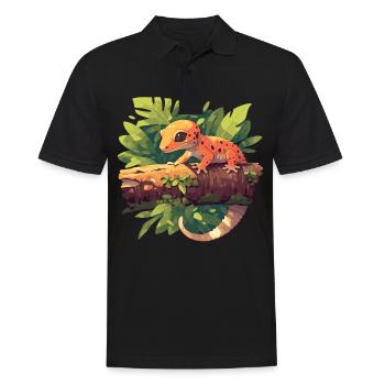 Geckos Geckos - Polo Homme - noir - Devant - Kai (181cm)