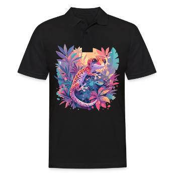 Geckos Geckos - Polo Homme - noir - Devant - Kai (181cm)