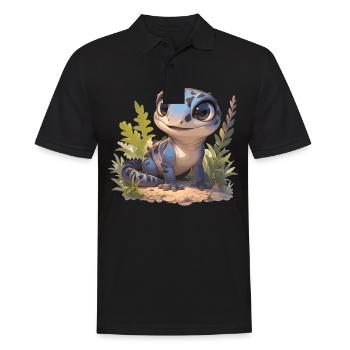 Geckos Geckos - Polo Homme - noir - Devant - Kai (181cm)