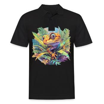 Geckos Geckos - Polo Homme - noir - Devant - Kai (181cm)