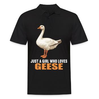 geese goose - Men's Polo Shirt - black - Front - Kai (181cm)