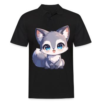 Gray foxes Gray fox - Men's Polo Shirt - black - Front - Kai (181cm)